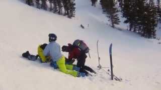 "752 On Scene", Ski Patrol Rescue, Accident with Broken Leg