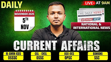 SSC/OSSC/OSSSC/BANKING || CURRENT AFFAIRS || Class-8 || #bidyasagarclasses  #osssc #aso #ossc #ssc