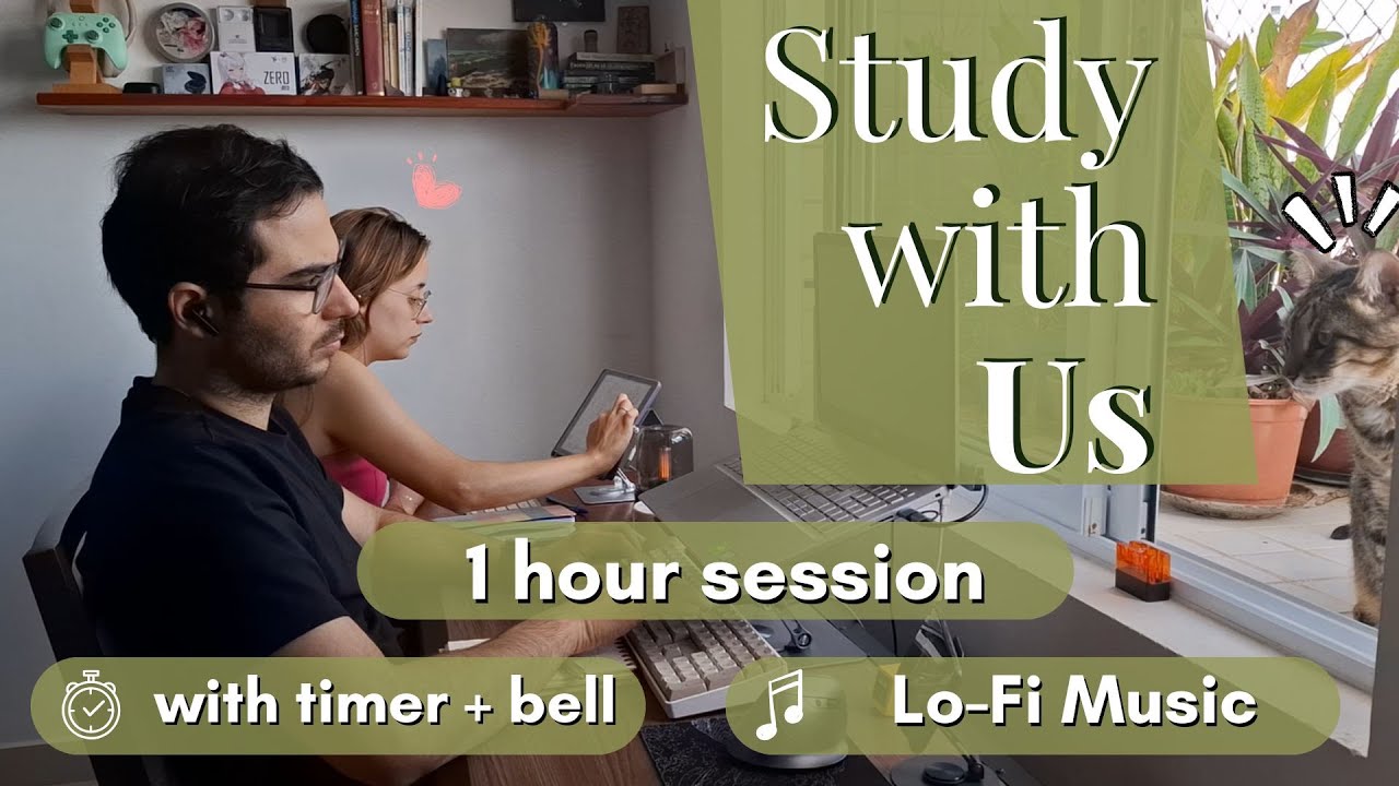 STUDY WITH ME / lofi music / no breaks / focus / with timer - YouTube