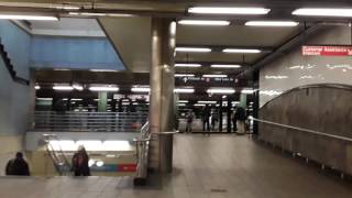 NYC Subway: R142A (5) Train arrives into Atlantic Barclays (Weekend)