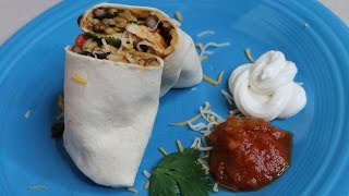 Chicken and Black Bean Burritos