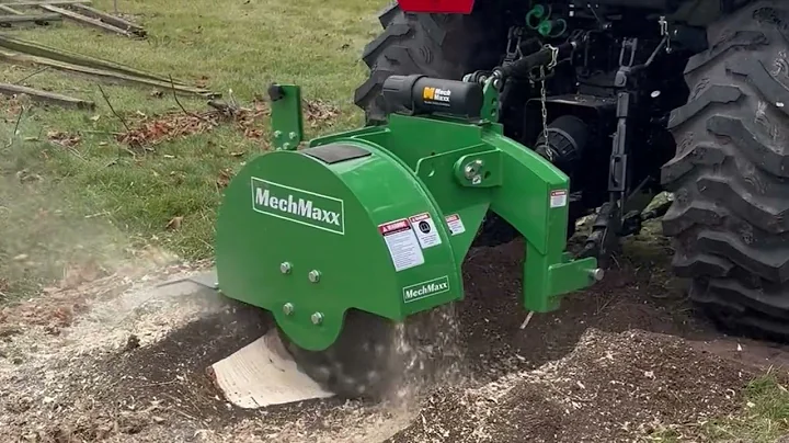Demonstration of 3-Point PTO Stump Grinder SG24