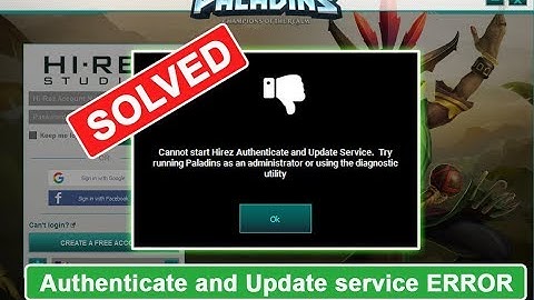 PALADINS : How to solve 