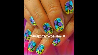 Step By Step Nail Art Video -Yellow Floral Explosion