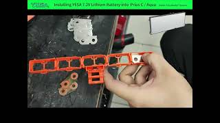 Installing YESA 7.2V Lithium Battery into Prius C / Aqua