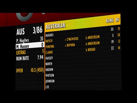 Ashes Cricket 2009 - Aus vs Eng - hard difficulty