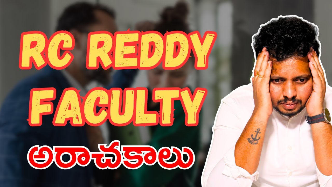 RC REDDY Faculty అరాచకాలు | IAS coaching hyderabad fee structure | Top ...