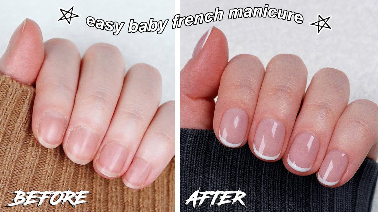 Diy Short Gel French Manicure | The Beauty Vault - Youtube