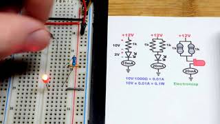 How to use parallel resistors to overcome wattage limitations of lighting LEDs at higher voltages