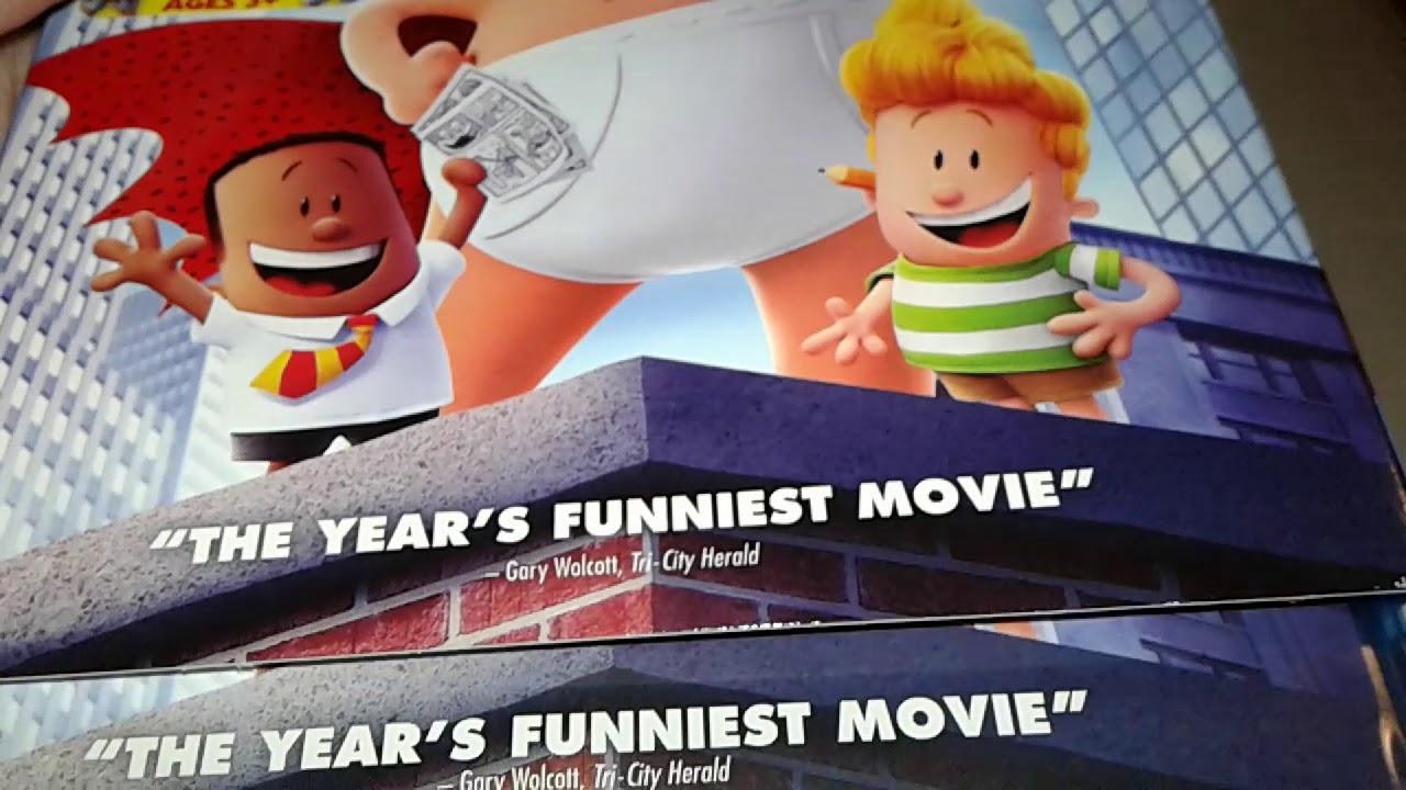 Unboxing captain underpants the first epic movie blu ray