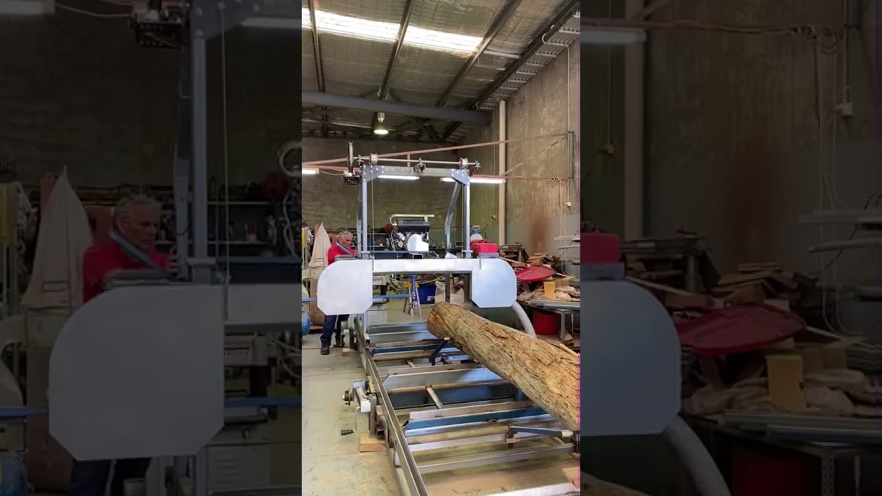 Home Made Bandsaw mill - YouTube