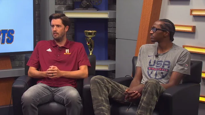 BASKETBALL: Hillcrest Center Dennis Evans and Head...