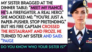 She's Just A Paper-Pusher, My Sister Told Her Firefighter Fiancé — Until His Own Captain Crosse...