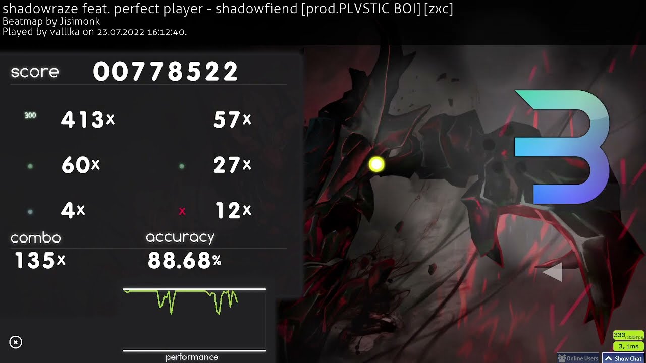 Shadowraze osu map