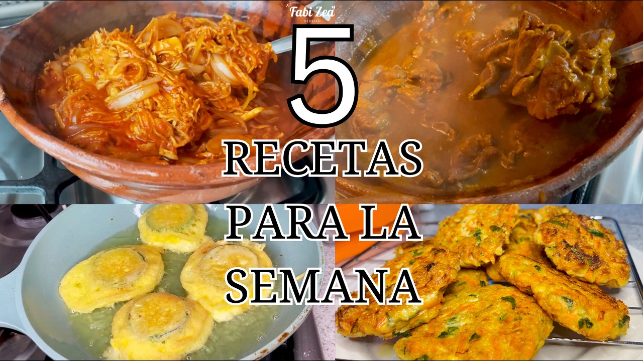 ✅5 RECETAS FACIL Y ECONÓMICAS 💸🍽️