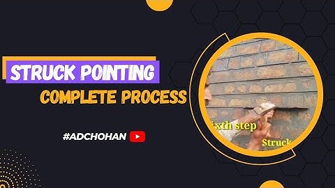 Struck Pointing Brickwork Complete Process | How to do Struck Pointing | Truck Pointing? ~CivilWork