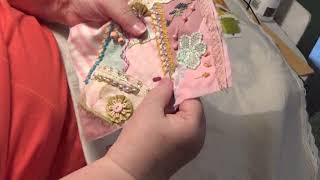 Crazy patchwork with me tutrial Part 11