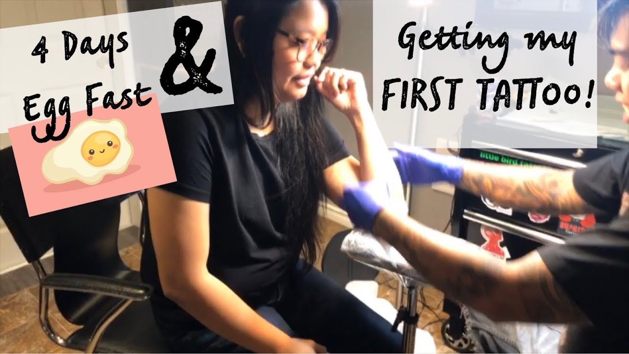 4DAYS EGG FAST | GETTING MY FIRST TATTOO