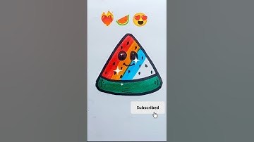 Satisfying Colour🍉😍 #trending #viral #art #youtubeshorts #drawing #viralshorts #satisfying #doms