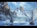 Snowy Mountain | Paint with Kevin Hill | artist oil painting