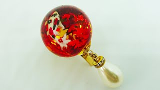 燃える秋色ポニーフックレジン♪Burning autumn color pony hook resin♪