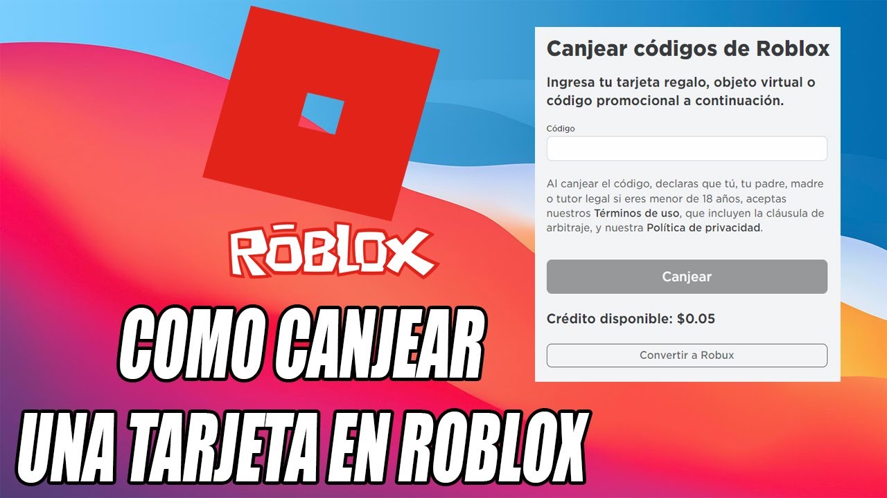 Cómo canjear una tarjeta de Roblox 2025 - YouTube