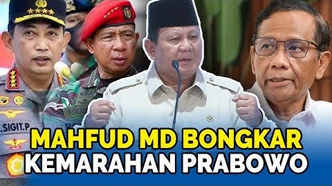 Mahfud MD Blak-blakan Soal Rapat Tertutup dan Reaksi Prabowo,  SINGGUNG BINTANG JENDERAL TAK BERGUNA