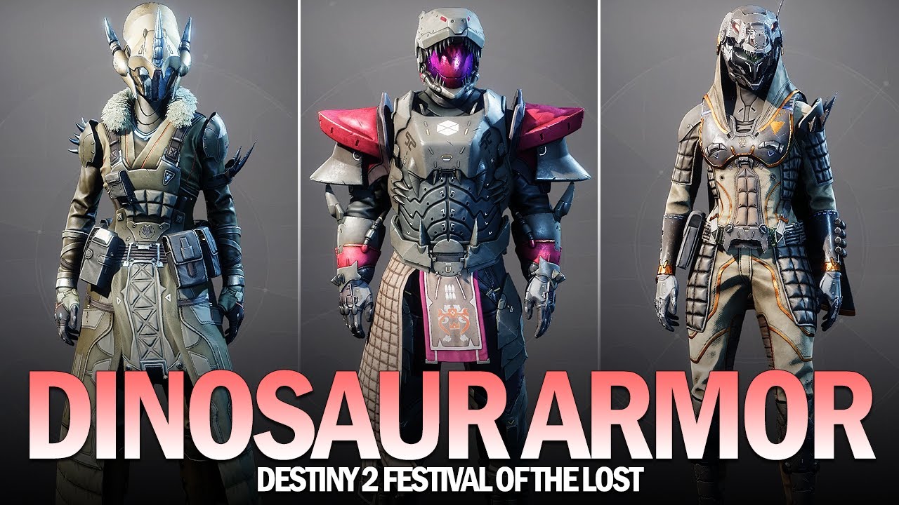 Dinosaur Armor in Destiny 2 - Quick Ornament Preview & Showcase [Festival of the Lost 2021]