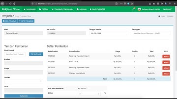 SOURCE CODE APLIKASI PENJUALAN KASIR (Point Of Sales) PHP, MySQLi & Ajax