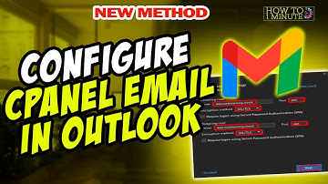 How to configure cpanel email in outlook 2025