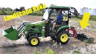 the MK Martin 5' Landscape Rake is a great versatile tool on the John Deere 2025r by Farmer Equipment Sales 567 views 8 months ago 11 minutes, 48 seconds