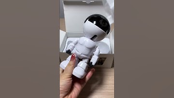 Easy-install robot security camera for indoor use #wificamera