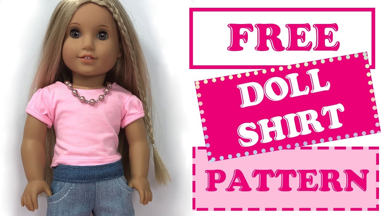 american girl doll t shirt pattern