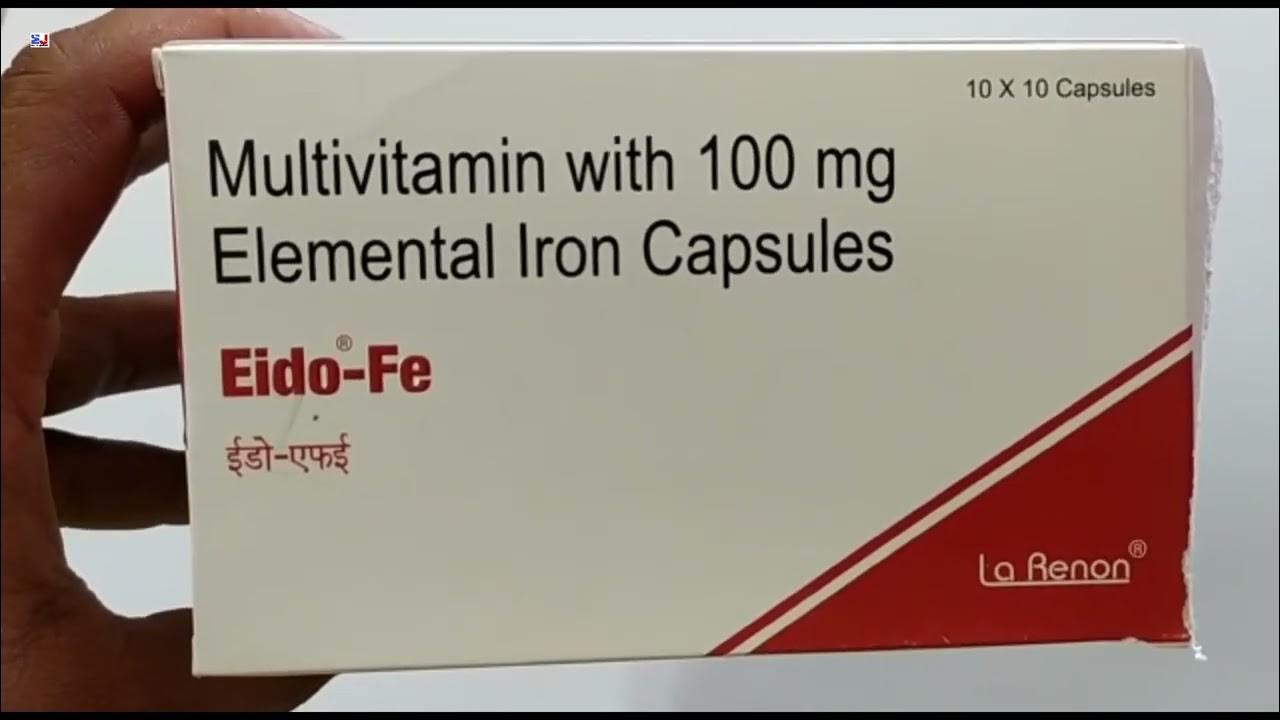 EidoFe Capsule Multivitamin with 100 mg Elemental Iron Capsules