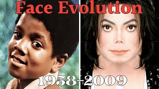 The Evolution Of Michael Jackson's Face (1958 - 2009) 0 to 50 Years Old