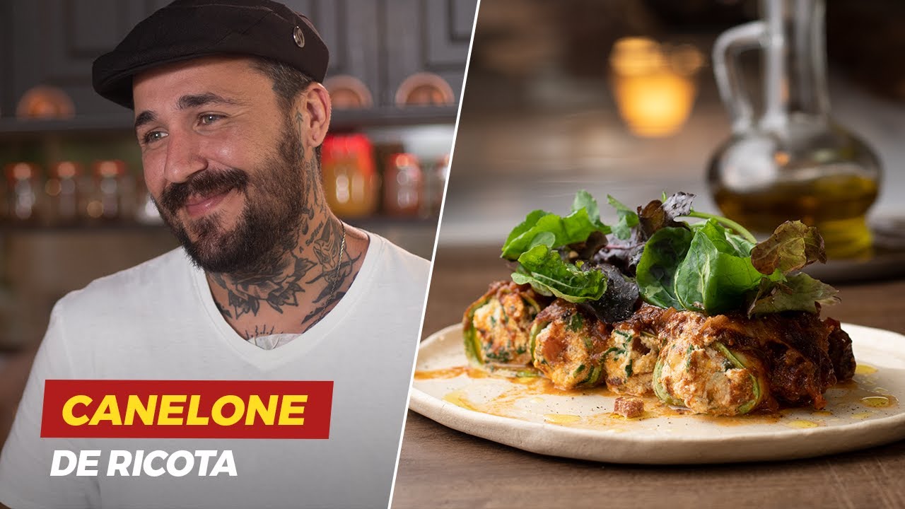 CANELONE DE ABOBRINHA C/ RICOTA | Leo Abreu