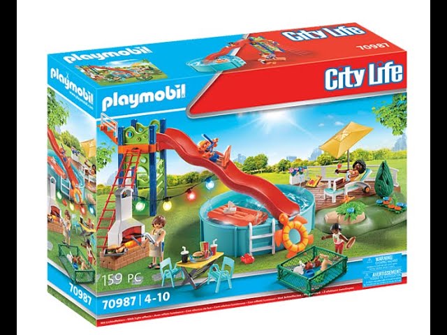 Playmobil City Life 70987 - Poolparty Mit Rutsche - Youtube