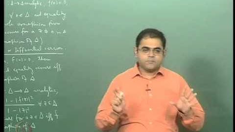Mod-09 Lec-36 Hyperbolic Geodesics for the Hyperbolic Metric on the Unit Disc
