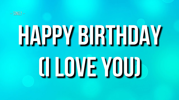 Ruby Amanfu - Happy Birthday(I Love You) (lyrics)