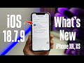 iOS 18.7.9 Update Released - What’s New iOS 18.7.9 In iPhone XR, XS