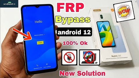 Redmi A1 (2022) Android 12 FRP BYPASS | 100% New Method ..Mi A1 New Hard reset
