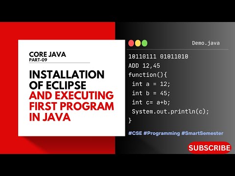 Installation of Eclipse and Executing First Program in Java | Core Java | Telugu Explained