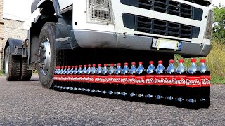 EXPERIEMEN: Car vs Coca Cola, Fanta, Sprite, | Car vs Soft & Crunchy Things screenshot 3