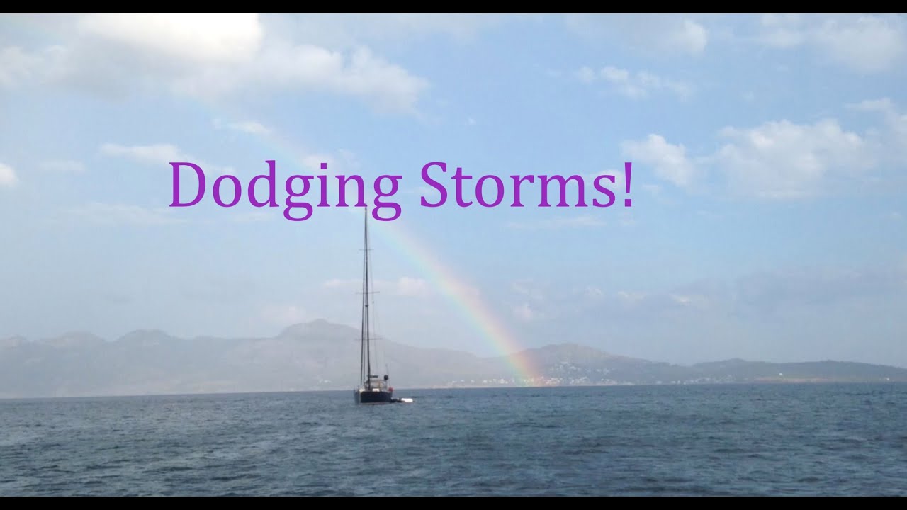 Storm dodging! Fast sailing to outrun the weather.