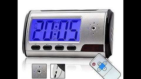The Talking Alarm Clock Motion Detection Spy Camera Review And Instructions