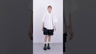 CIRCLE DRAPE SHIRT｜38｜WHT｜SHIRTS AND BLOUSES｜ENFÖLD OFFICIAL