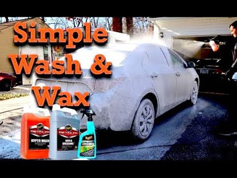 Meguiar's Ultimate Wash and Wax test review. Before and After results on  2001 Honda Prelude. 