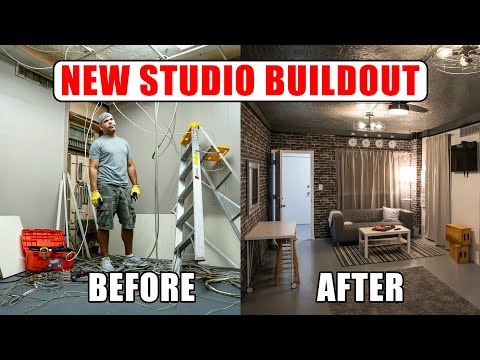 HOW TO BUILD A PHOTO STUDIO IN AN OFFICE - The behind the scenes