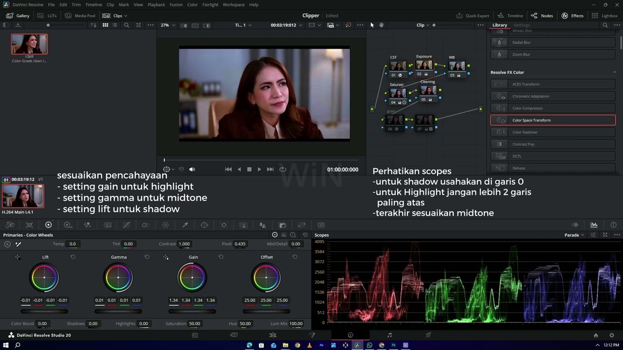 [FREE] Tutorial Powergrade Davinci Resolve