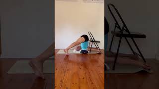 Short Practice #7:  Sarvangasana 1 and 2 with the back of a chair